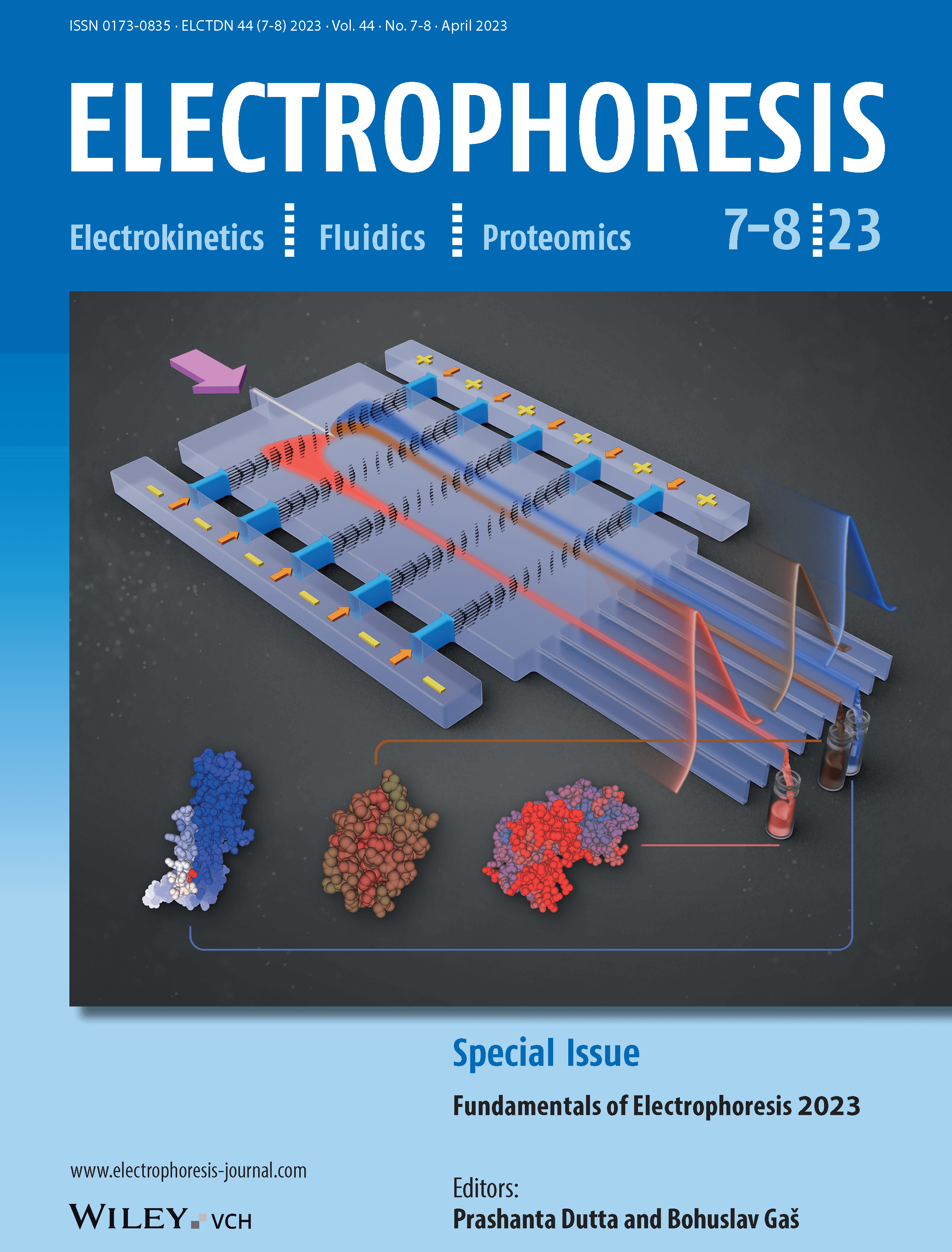 LetPub Journal Cover Art Design - Investigating peak dispersion in free-flow counterflow gradient focusing due to electroosmotic flow