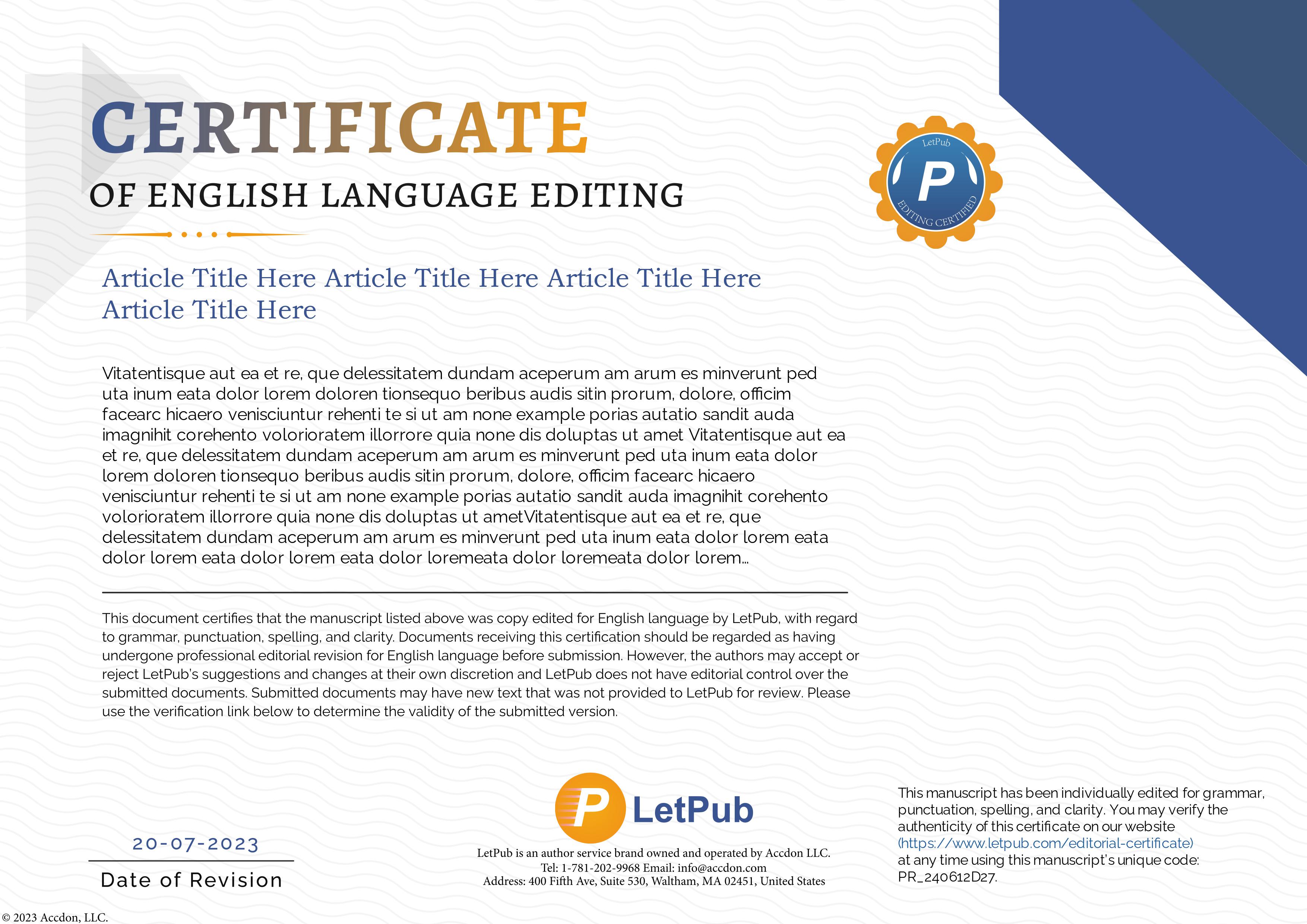 language editing certification